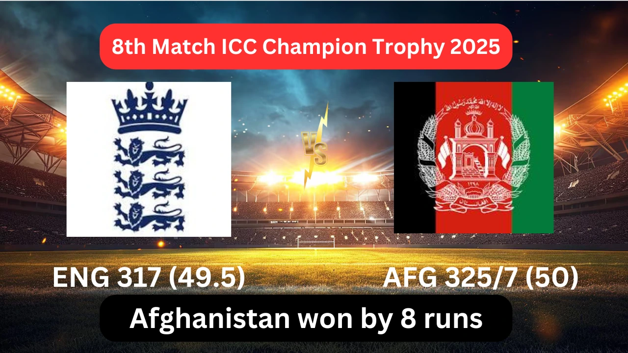 England Vs Afghanistan ct 2025