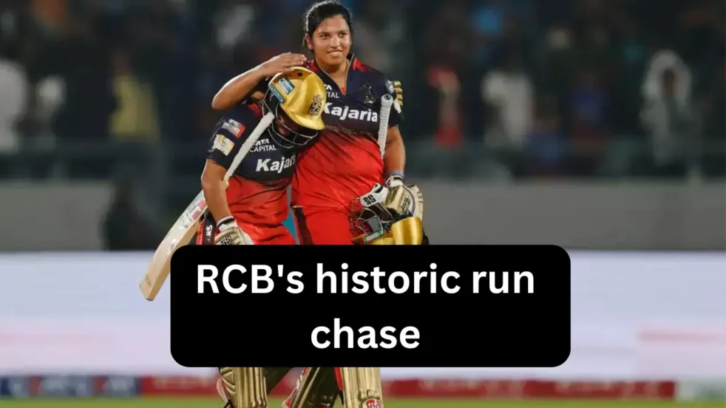 RCB's historic run chase