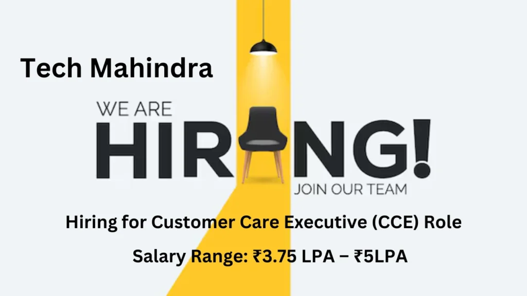 Hiring for Customer Care Executive CCE Role 1